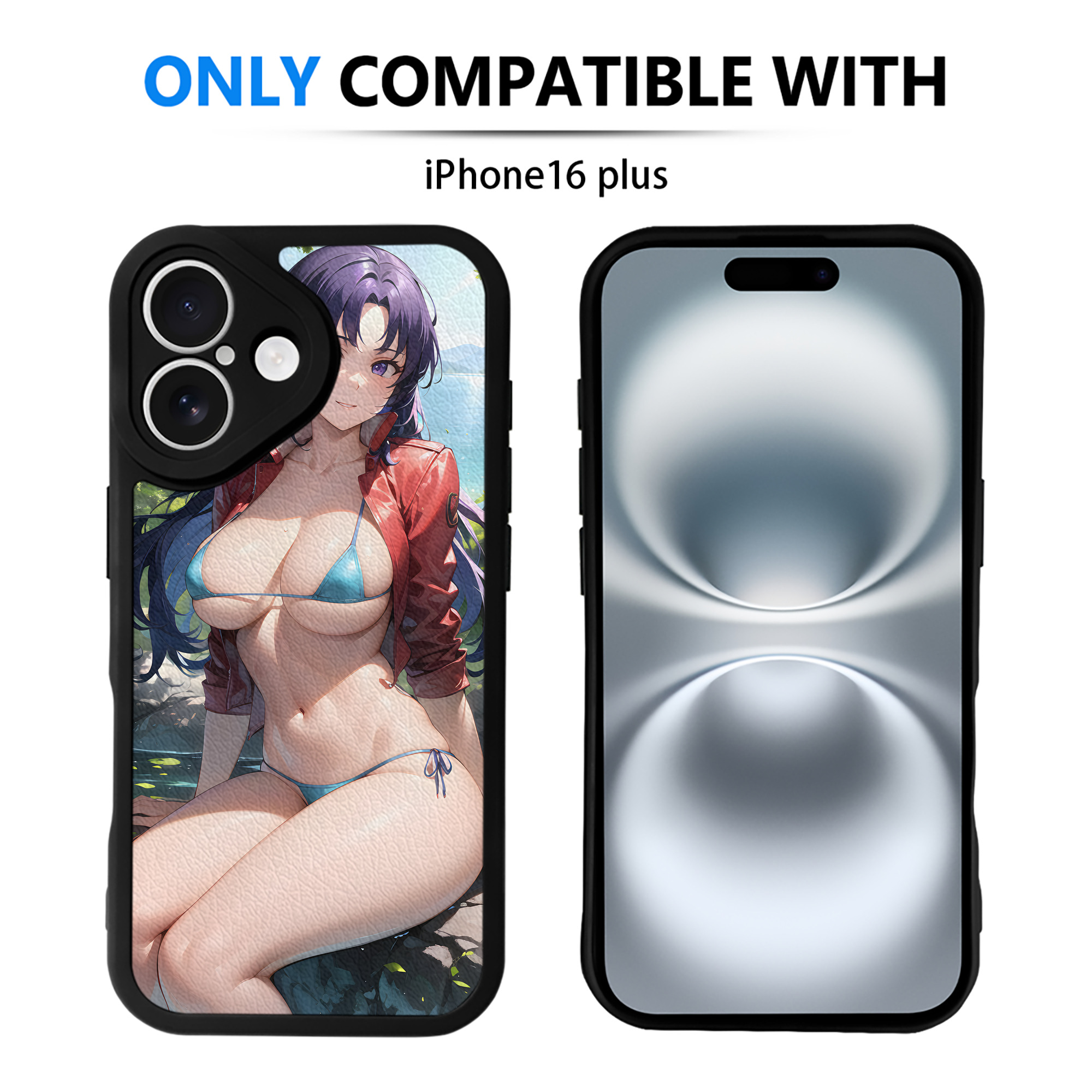 （画像用） EVA 新世紀エヴァンゲリオン 【iPhone 16シリーズ対応】シリコンスマホケース（レザー調） 材質：シリコン